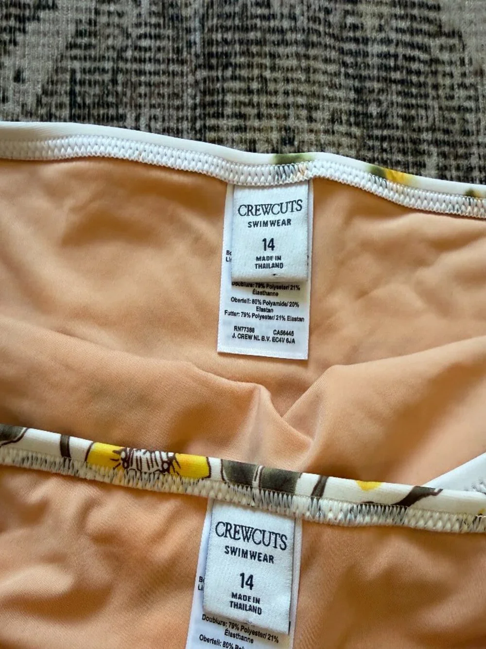 J. Crew Crewcuts Floral Swim Bottoms • size 14 • NWOT